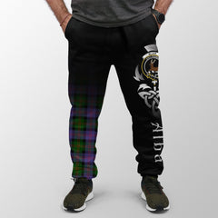 Blair Modern Tartan Crest Jogger Sweatpants - Alba Celtic Style