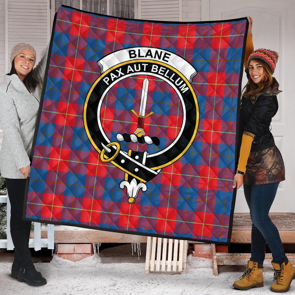 Blane Tartan Crest Quilt