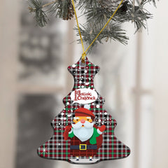 Borthwick Ancient Tartan Christmas Ceramic Ornament - Santa Style