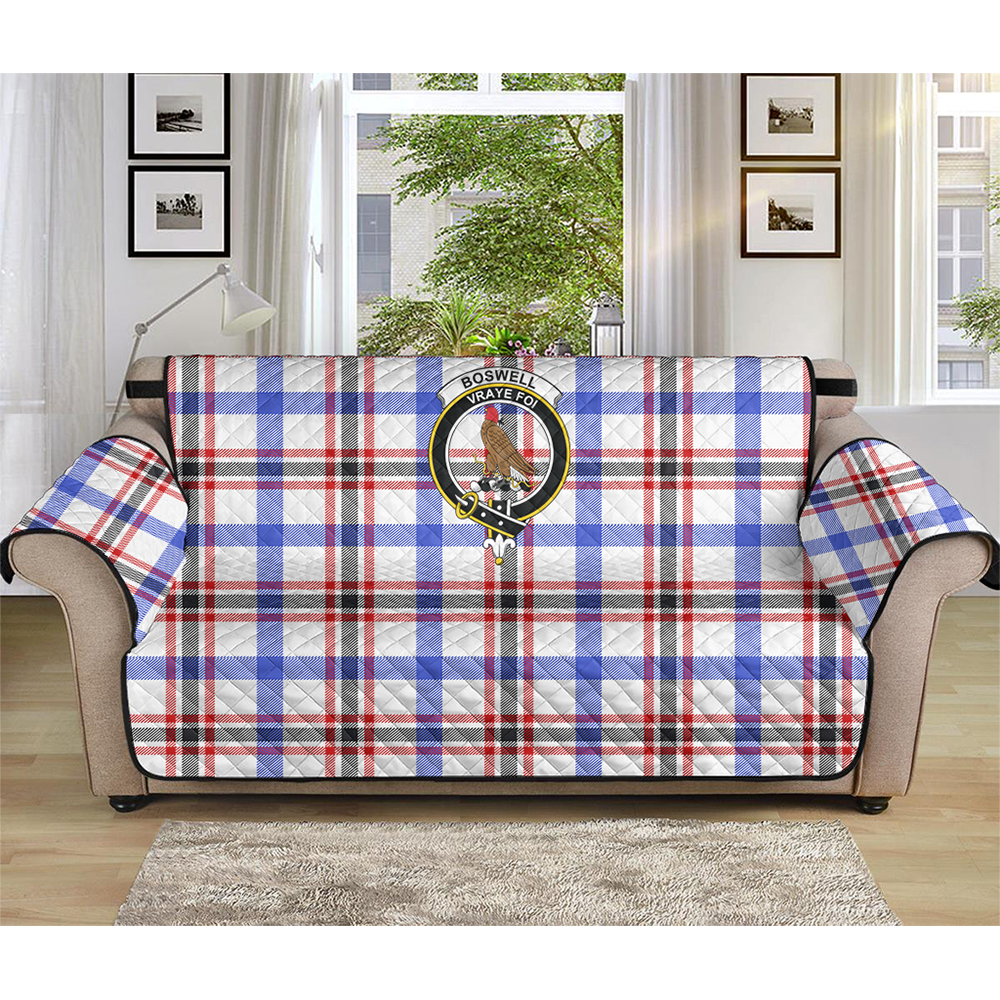 Boswell Modern Tartan Crest Sofa Protector