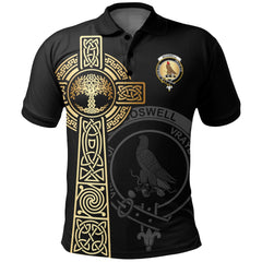 Boswell Clan Unisex Polo Shirt - Celtic Tree Of Life