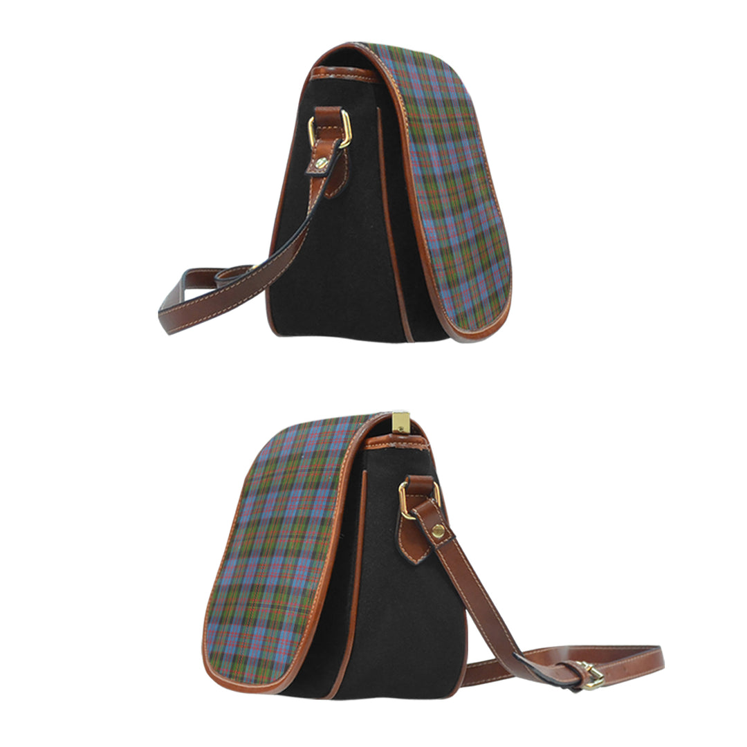 Bowie Black Tartan Saddle Handbags