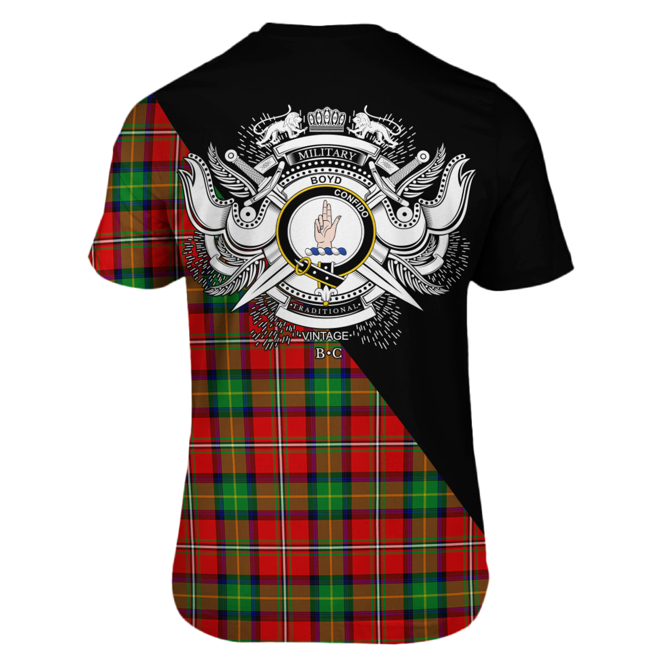 Boyd Tartan - Military T-Shirt