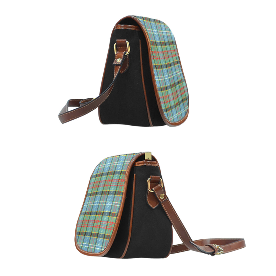 Brisbane Modern Tartan Saddle Handbags