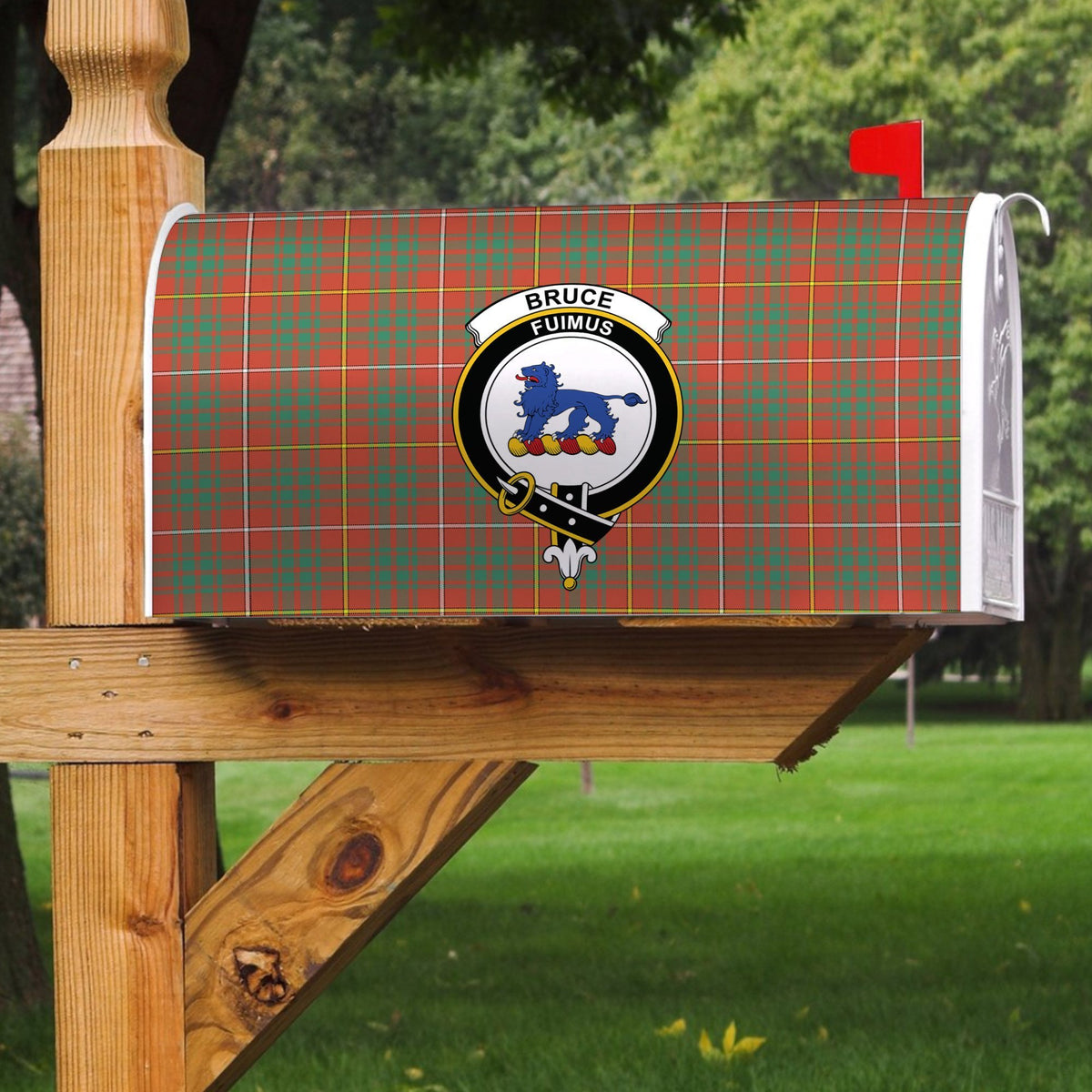 Bruce Ancient Tartan Crest Mailbox