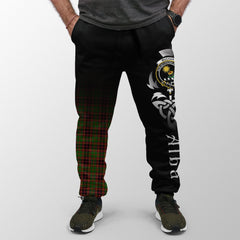 Buchan Modern Tartan Crest Jogger Sweatpants - Alba Celtic Style