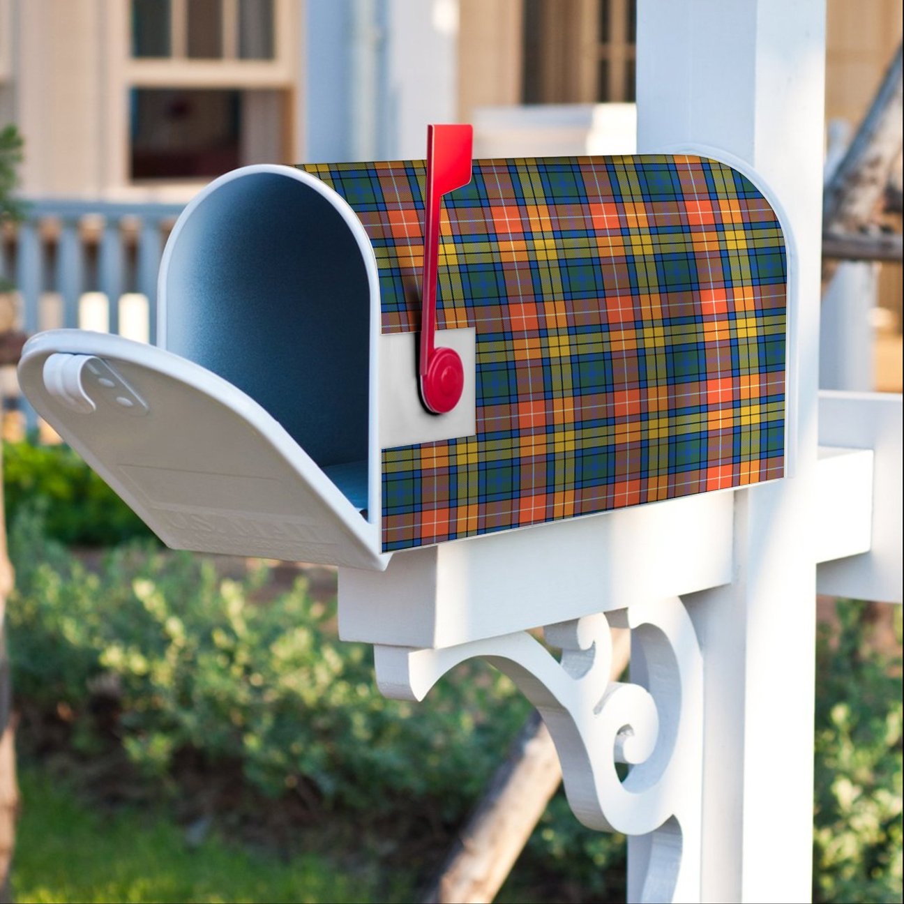 Buchanan Ancient Tartan Crest Mailbox