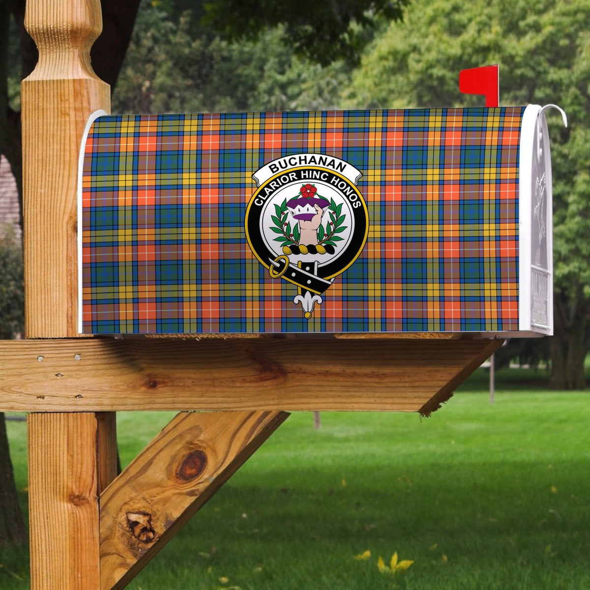 Buchanan Ancient Tartan Crest Mailbox