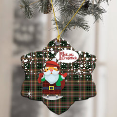 Buchanan Hunting Tartan Christmas Ceramic Ornament - Santa Style