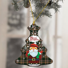 Buchanan Hunting Tartan Christmas Ceramic Ornament - Santa Style