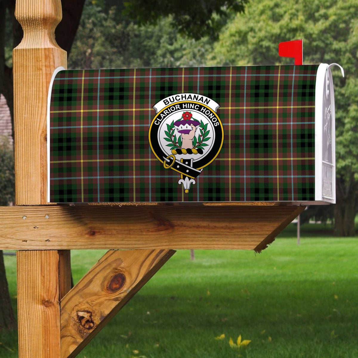 Buchanan Hunting Tartan Crest Mailbox