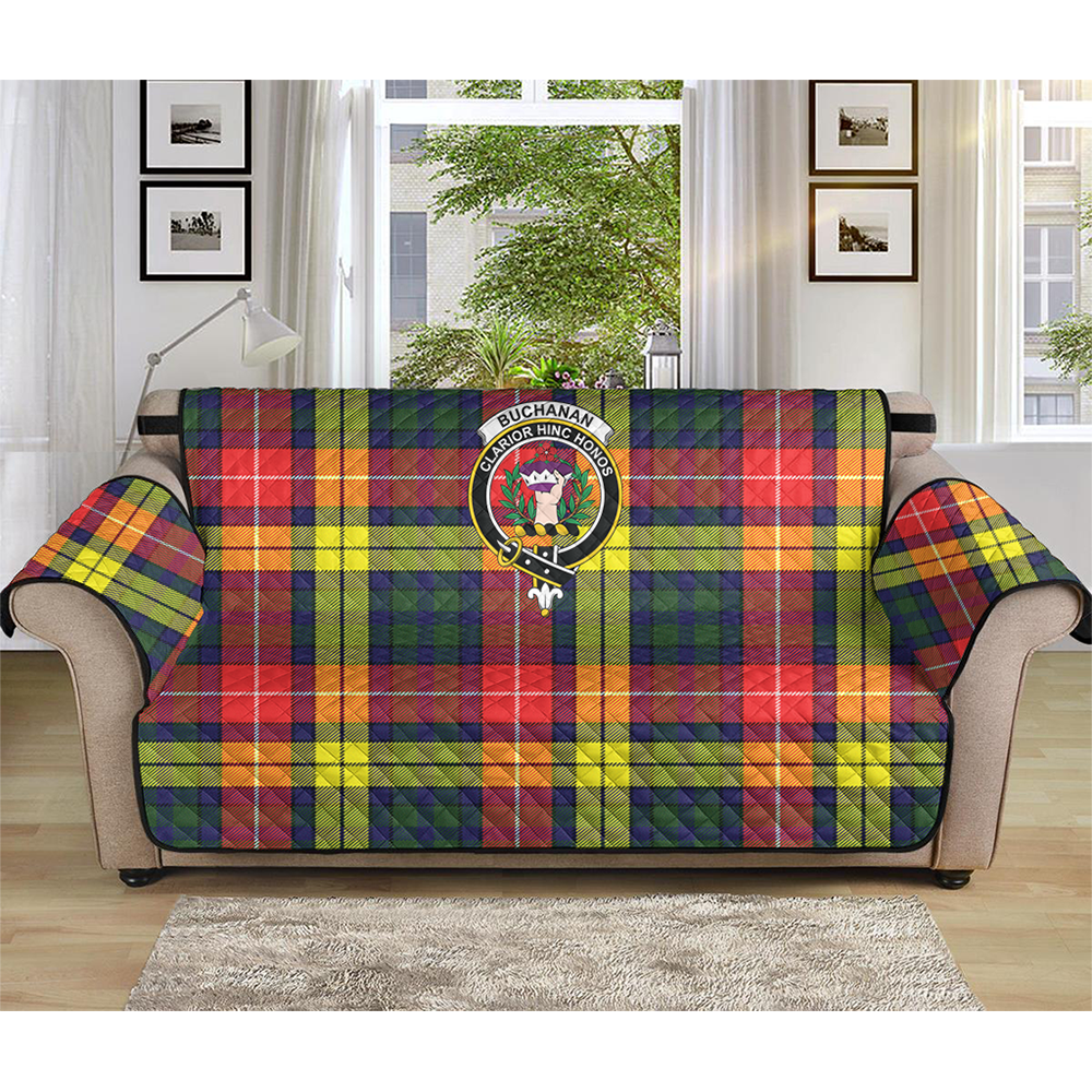 Buchanan Modern Tartan Crest Sofa Protector