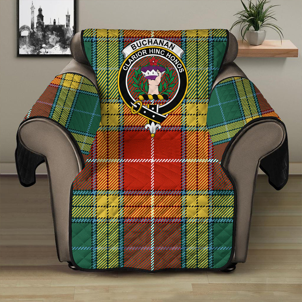 Buchanan Old Sett Tartan Crest Sofa Protector