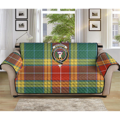 Buchanan Old Sett Tartan Crest Sofa Protector