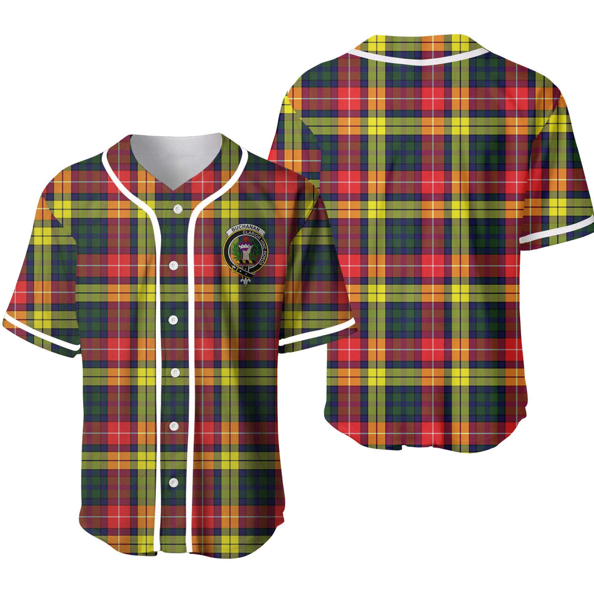 Buchanan Tartan Unisex Baseball Jersey