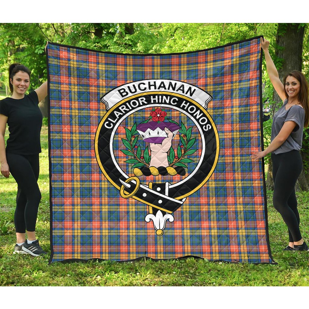 Buchanan Ancient Tartan Crest Quilt