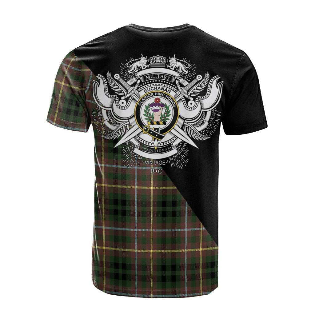 Buchanan Hunting Tartan - Military T-Shirt