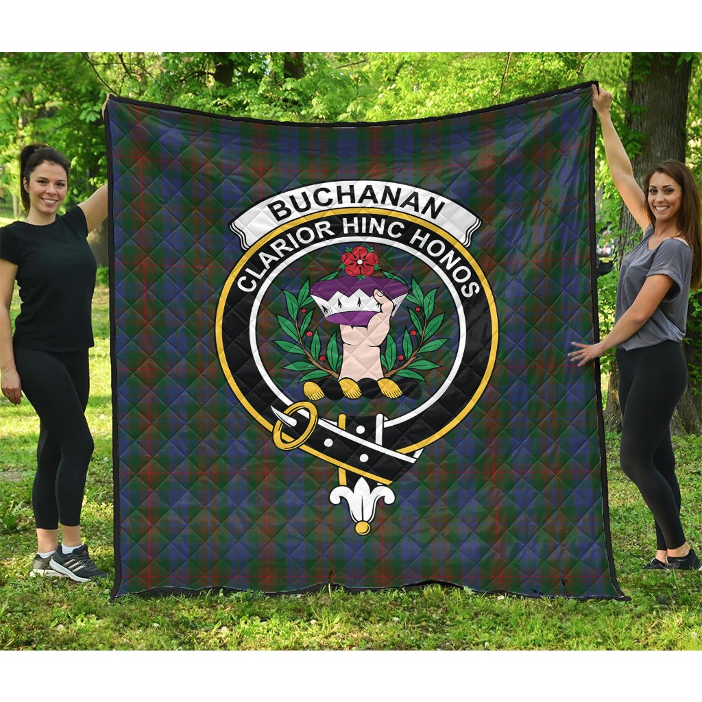 Buchanan Hunting Tartan Crest Quilt