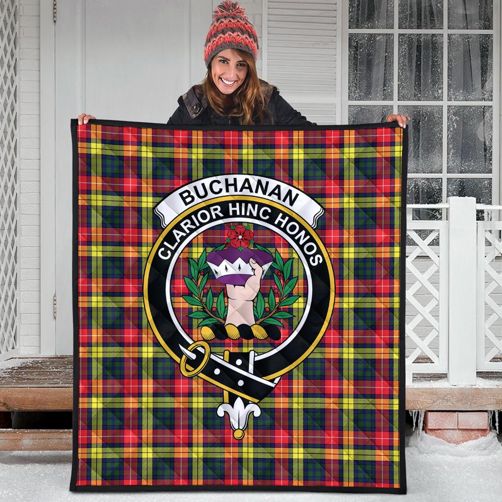 Buchanan Modern Tartan Crest Quilt