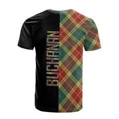 Buchanan Old Sett Tartan T-Shirt Half of Me - Cross Style