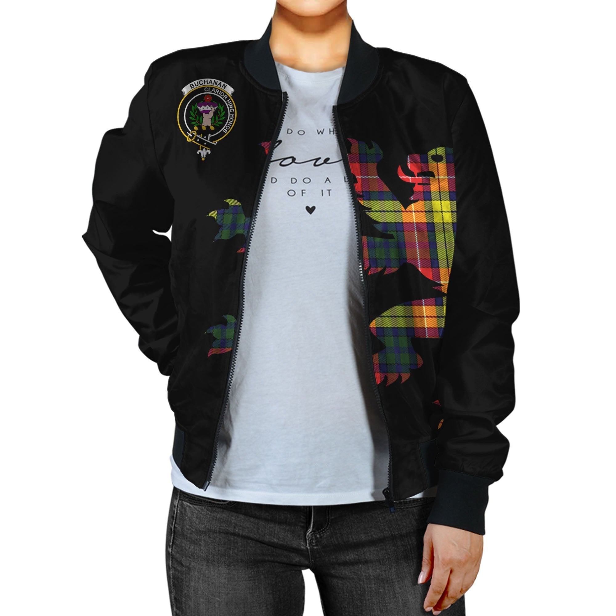 Buchanan Tartan Bomber Jacket Lion & Thistle