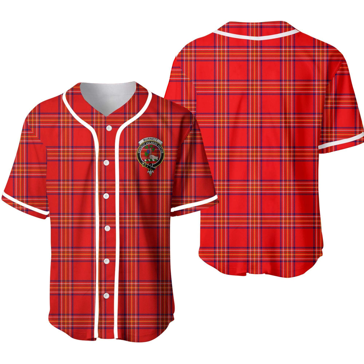 Burnett Tartan Unisex Baseball Jersey