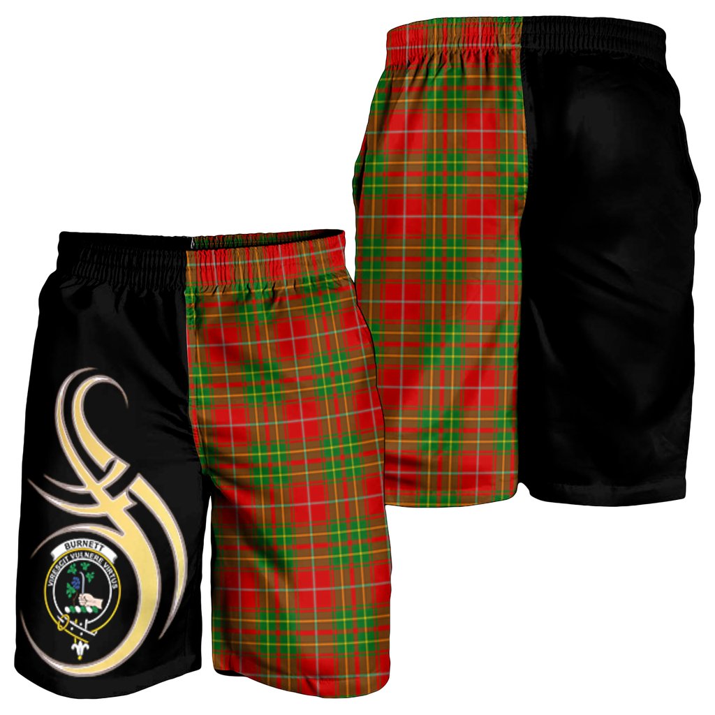 Burnett Ancient Tartan Crest Men's Short PM8