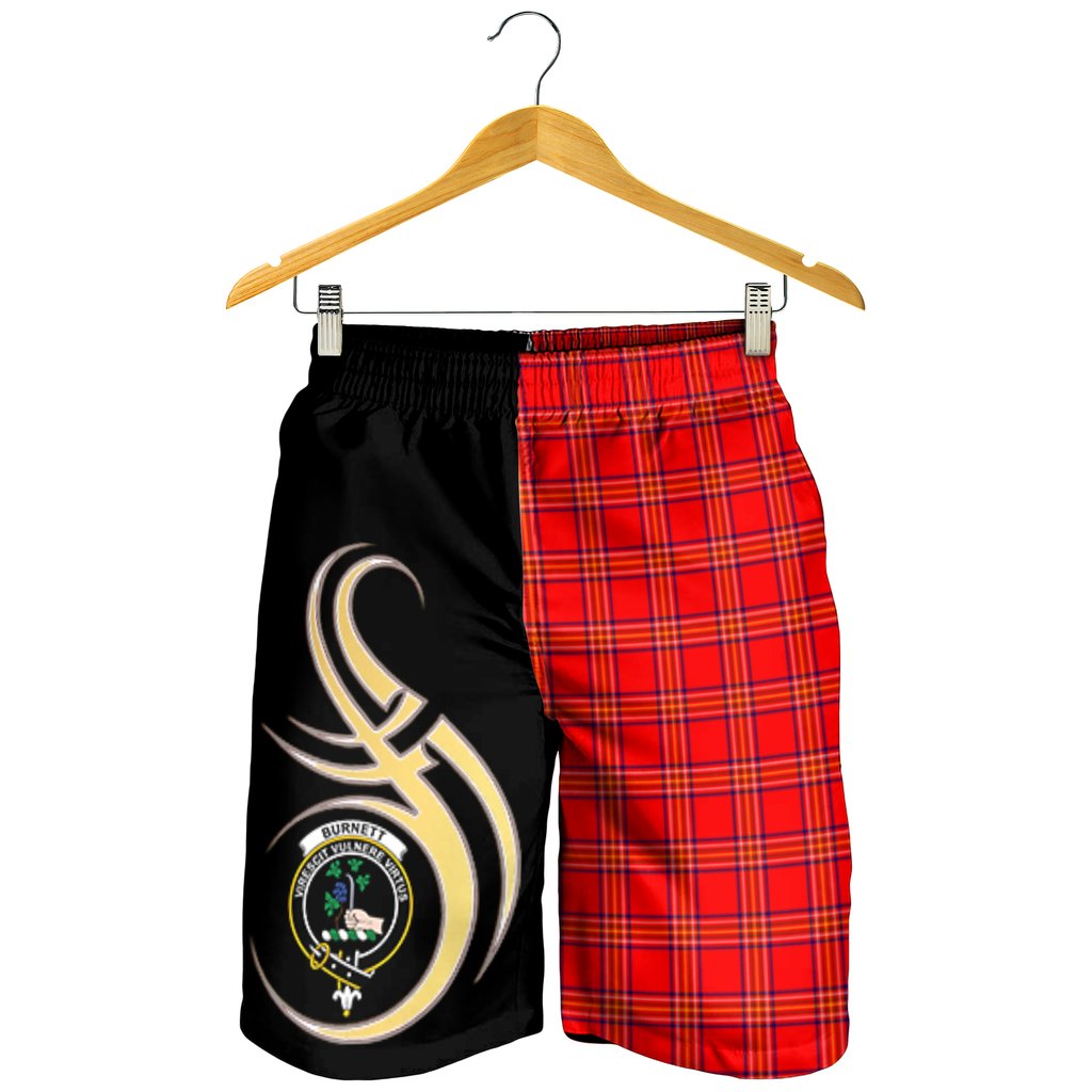 Burnett Modern Tartan Crest Men's Short PM8