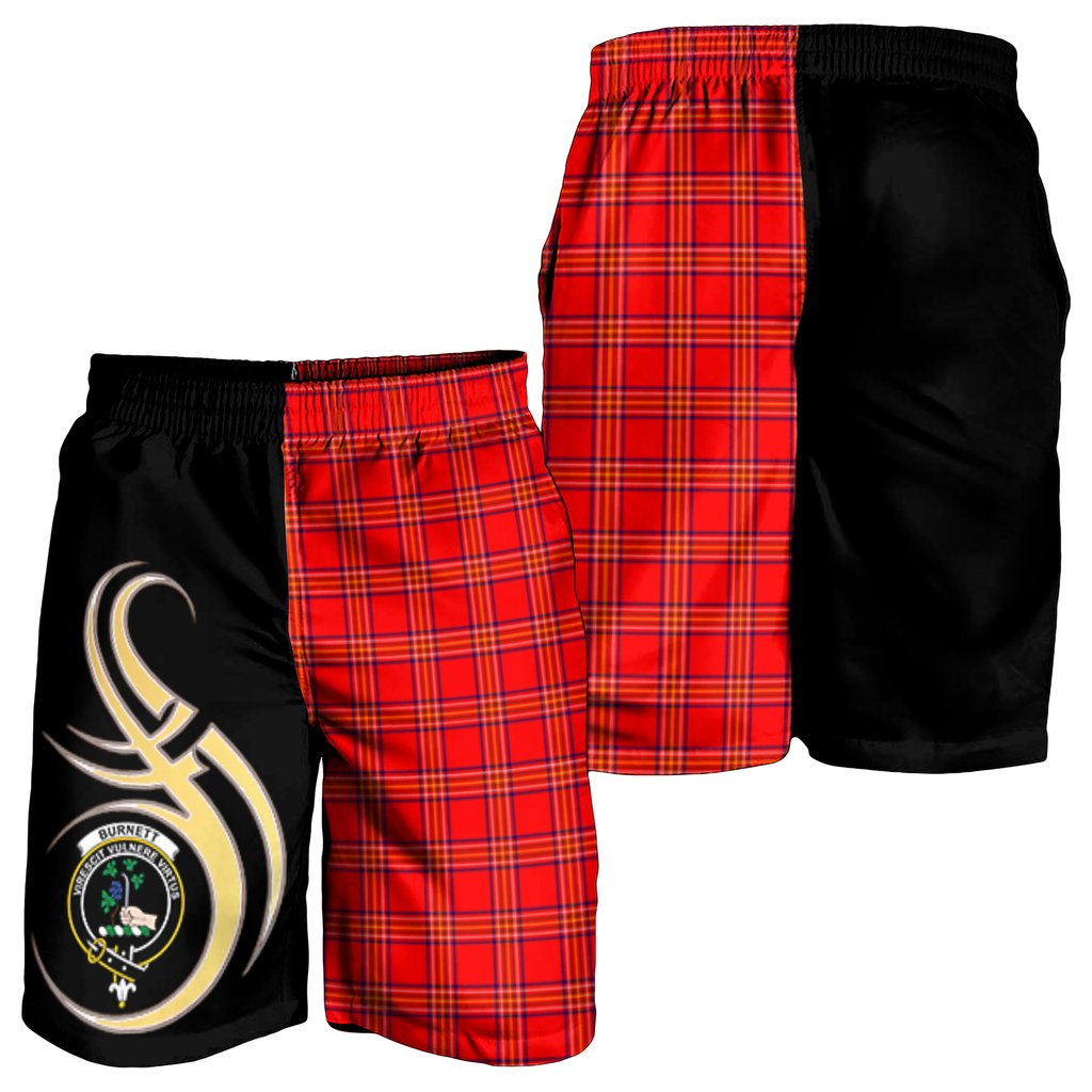 Burnett Modern Tartan Crest Men's Short PM8