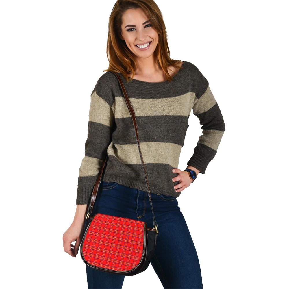 Burnett Modern Tartan Saddle Handbags