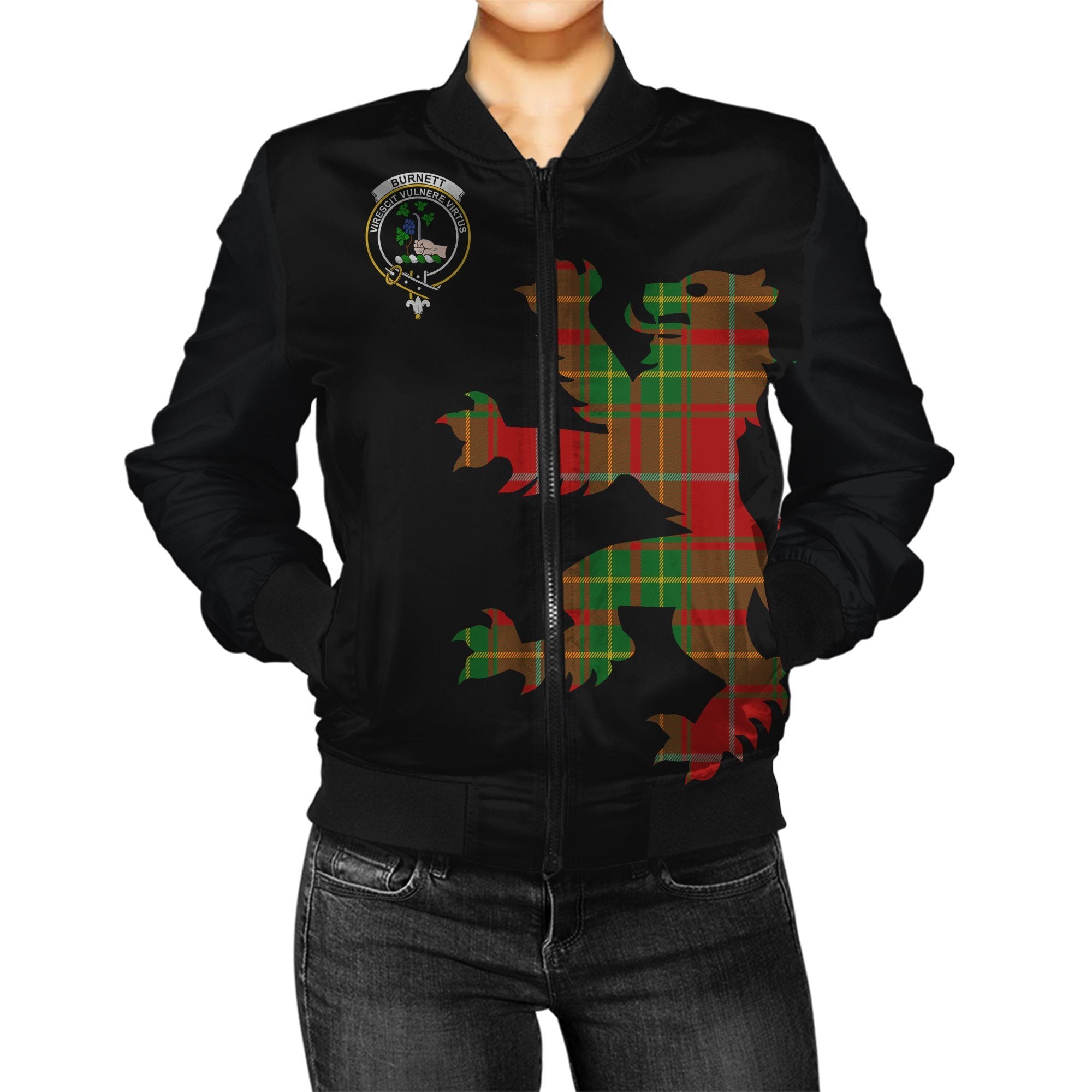 Burnett Tartan Bomber Jacket Lion & Thistle