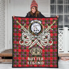 Butter Tartan Crest Legend Gold Royal Premium Quilt