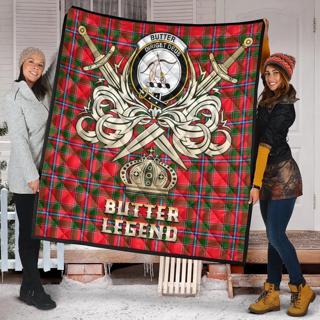 Butter Tartan Crest Legend Gold Royal Premium Quilt