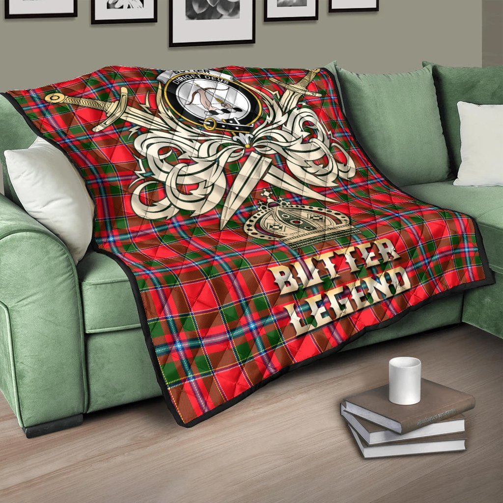 Butter Tartan Crest Legend Gold Royal Premium Quilt