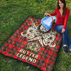 Butter Tartan Crest Legend Gold Royal Premium Quilt