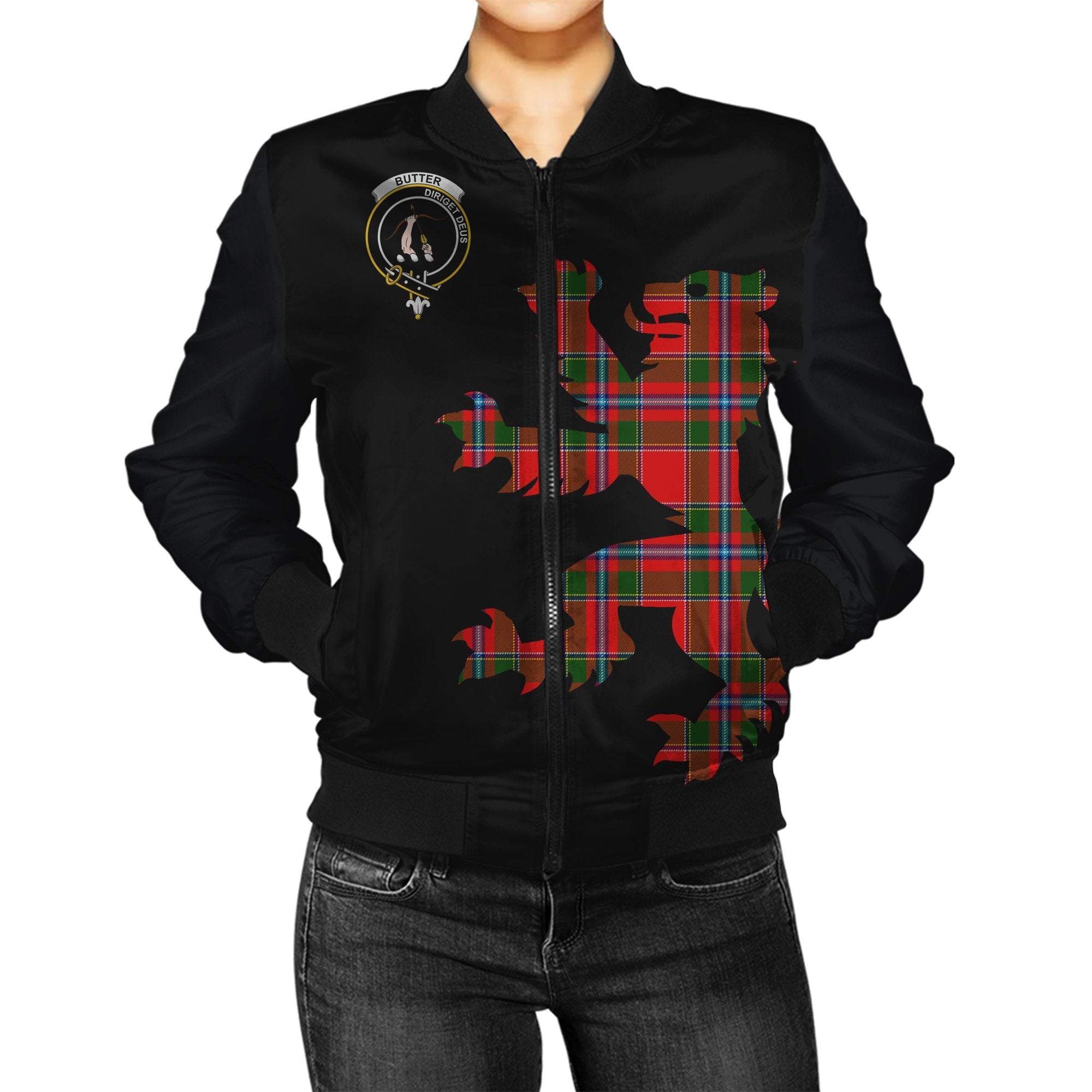 Butter Tartan Bomber Jacket Lion & Thistle