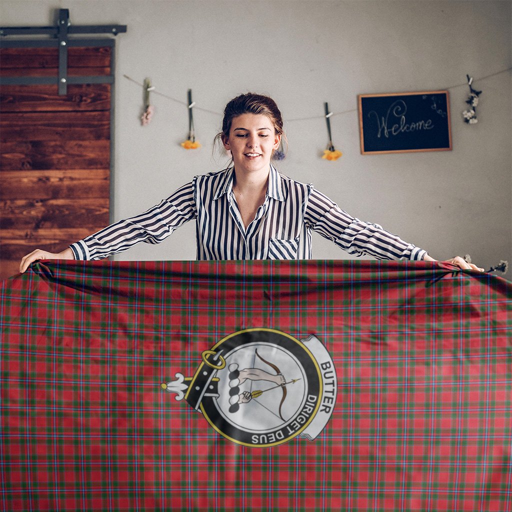 Butter Tartan Crest Tablecloth