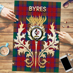 Byres Tartan Crest Thistle Jigsaw Puzzles