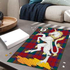 Byres Tartan Crest Unicorn Scotland Jigsaw Puzzles