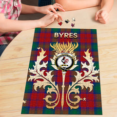 Byres Tartan Crest Thistle Jigsaw Puzzles