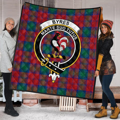 Byres (Byses) Tartan Crest Quilt