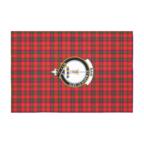 Bain Tartan Crest Tablecloth