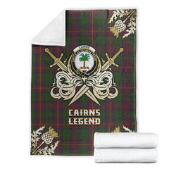 Cairns Tartan Gold Courage Symbol Blanket