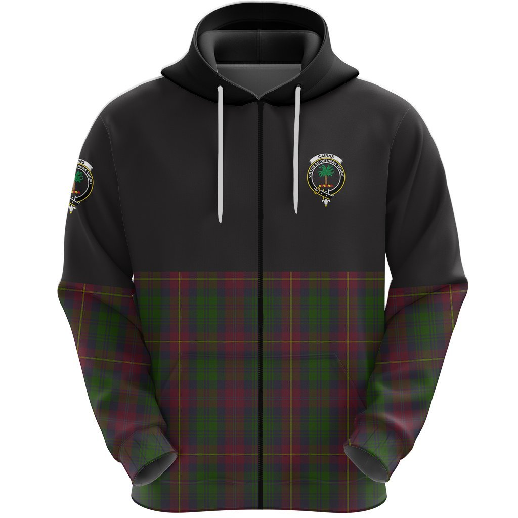 Cairns Clan Half Of Tartan Zipper Hoodie