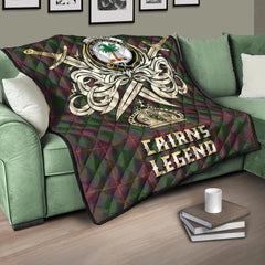 Cairns Tartan Crest Legend Gold Royal Premium Quilt