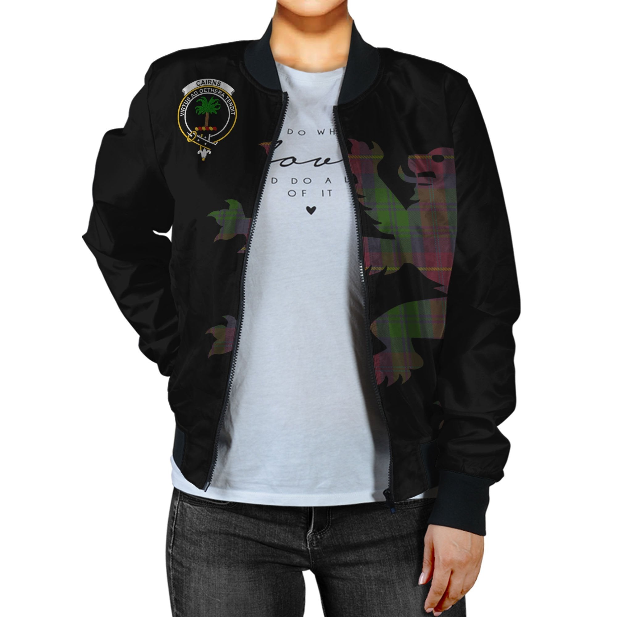 Cairns Tartan Bomber Jacket Lion & Thistle