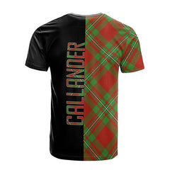 Callander Modern Tartan T-Shirt Half of Me - Cross Style