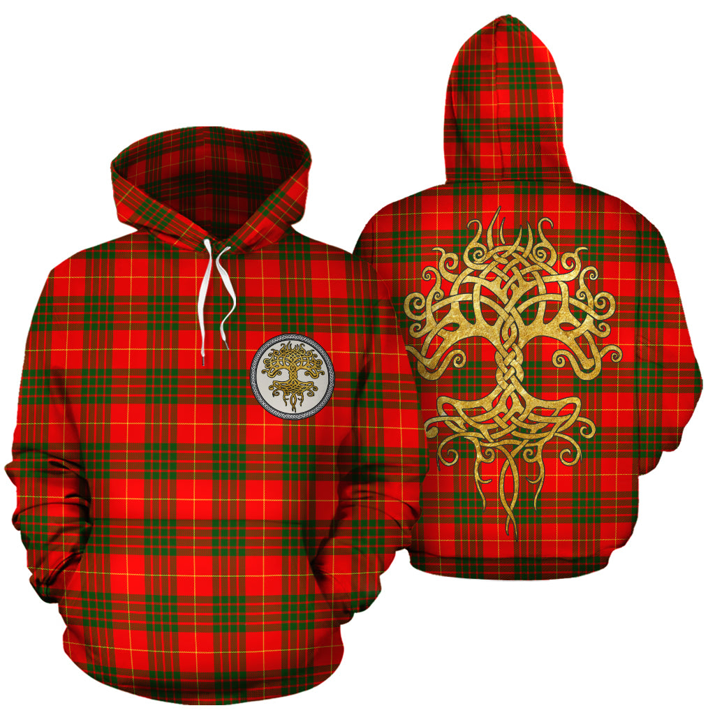 Cameron Modern Tartan Hoodie - Tree Of Life