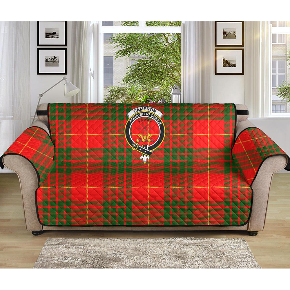 Cameron Modern Tartan Crest Sofa Protector