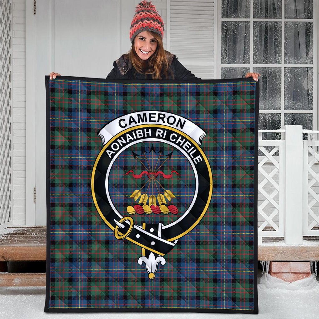 Cameron of Erracht Ancient Tartan Crest Quilt